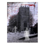 Goth Haunted Cemetery Postcard