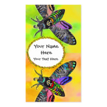 Goth Moth calling card Business Card Template
