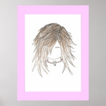 Goth Punk Girl Canvas Posters