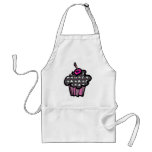 goth skull crossbones cupcake aprons