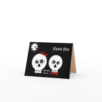 Goth Skulls Thank You Card