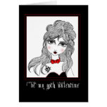 goth valentine copy greeting card