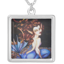 Goth Vampire Mermaid Fantasy Eclipse Necklace