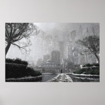 Gotham Garden (Winter) Poster