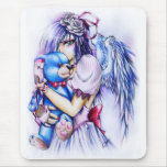 Gothic Angle With A Teddy Mousepads