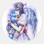 Gothic Angle With A Teddy Sticker