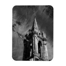 Gothic architecture rectangular magnet