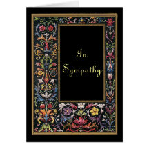 Gothic Art Sympathy Card Customizable