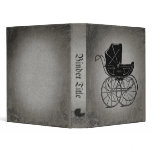 Gothic Baby Carriage 3 Ring Binder