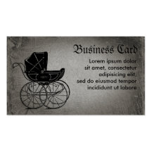 Gothic Baby Carriage Business Card Template