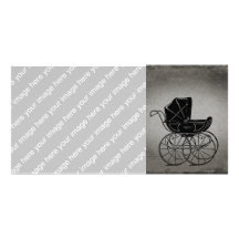 Gothic Baby Carriage Photo Card Template