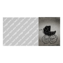 Gothic Baby Carriage Photo Card Template