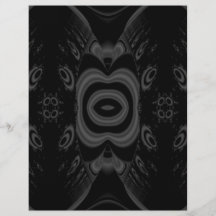 Gothic Black and Grey Floral Pattern. Flyer