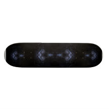 Gothic Black Spider Webs Heart Daggers Fractal Skate Decks