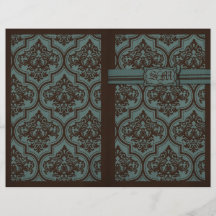 Gothic Bride Program Card Cover Flyer Design