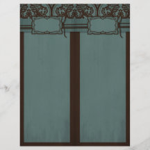 Gothic Bride Program Tall Card Insert Flyer
