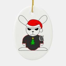 Gothic Bunny Bruno Christmas ornament