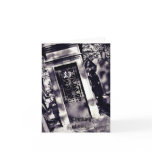 Gothic cemetery purple, sarcastic Thinking of you Greeting Cards