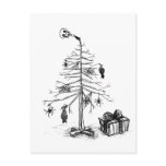 Gothic Christmas Tree postcards