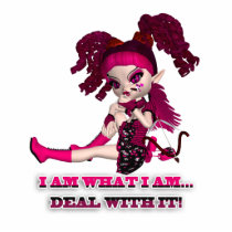 Gothic Doll Cut Out Sculpture