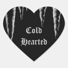 Gothic freeze Cold Hearted icicles Stickers