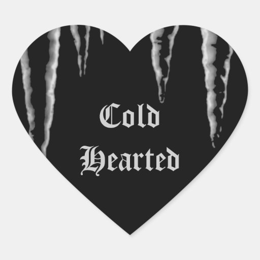 Gothic freeze Cold Hearted icicles Stickers