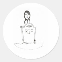 Gothic Grave Sticker