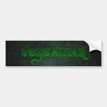 Gothic Green Vegetarian Bumper Stickers