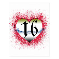 Gothic Heart 16th postcards