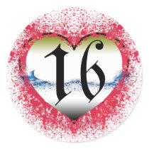 Gothic Heart 16th stickers