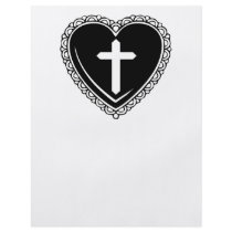 Gothic Heart & Cross Flyer (Black & White)
