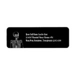 Gothic Horror Skeleton Return Address Label