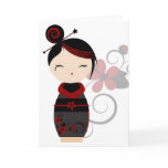 Gothic Kokeshi Card