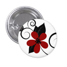 Gothic Kokeshi Flower Pin