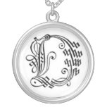 Gothic Letter O Necklace