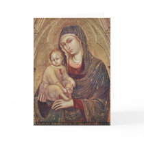 Gothic Madonna and Child Greeting Card