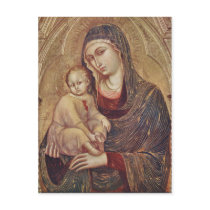 Gothic Madonna and Child Postcard