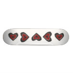 Gothic Melting Love Heart Skateboard