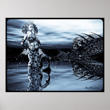 Gothic Mermaid Queen Poster