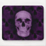 Gothic punk purple skull mousepad