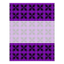 Gothic Purple and Black Pattern Invite