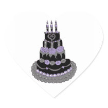 Gothic Purple Birthday Cake