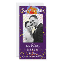 Gothic Rose Dotty Save the Date Photo Card