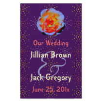 Gothic Rose Dotty Wedding Program flyer