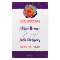 Gothic Rose Dotty Wedding Program flyer