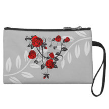 Gothic Rose Floral Clutch Wristlet Purses