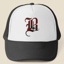 Gothic Rose Monogram B hats