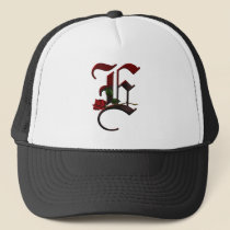 Gothic Rose Monogram E hats