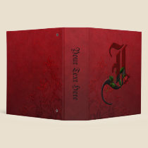Gothic Rose Monogram I binders