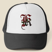 Gothic Rose Monogram K hats